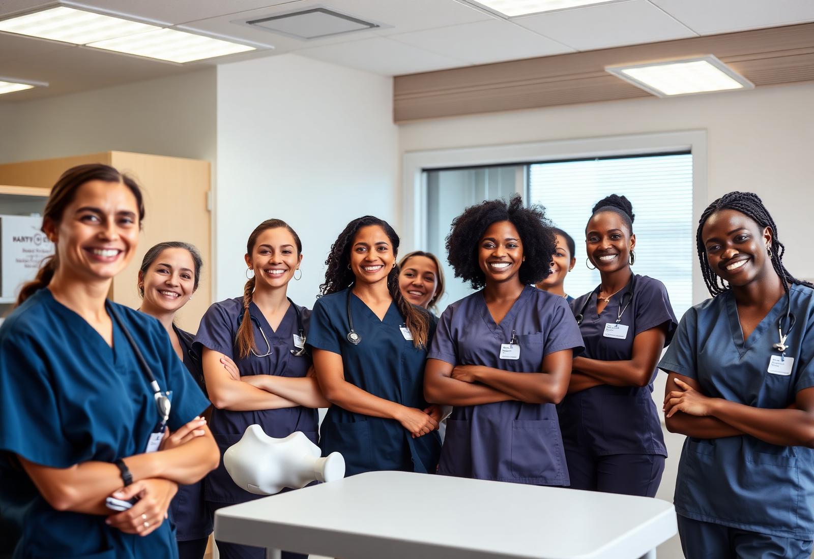Nursing students at State Career College